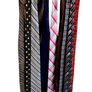 10 assorted neckties.
